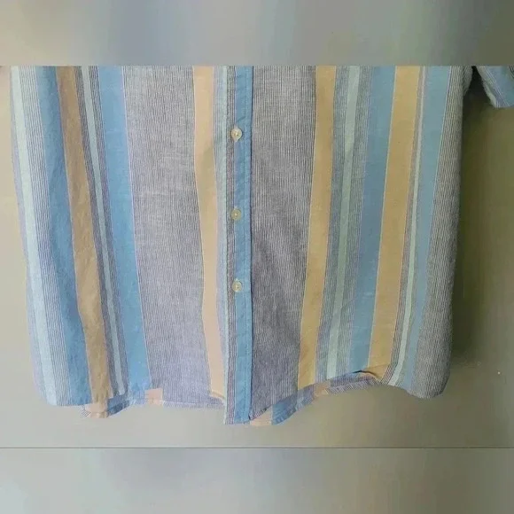 U.S. Polo Assn. Short Sleeve striped Buttondown Shirt Mens size 2X - Picture 5 of 11